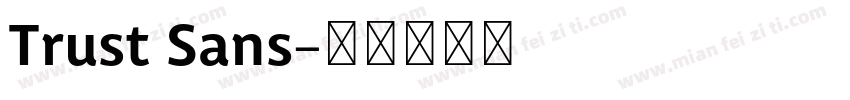 Trust Sans字体转换